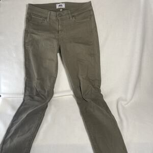 Paige Verdugo Ankle Jeans Sahara Green Size 28